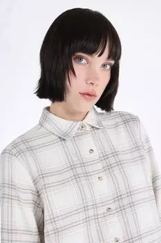 Рубашка в клетку с длинными рукавами Colin'S, белый