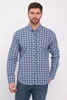 Рубашка в клетку с длинными рукавами Lee Cooper, белый