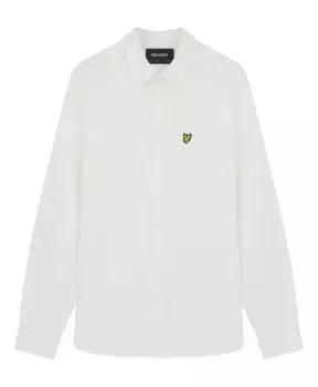 Рубашка в клетку с текстурой Lyle & Scott, белый