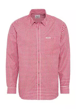 Рубашка в клетку, стандартного кроя, длинные рукава, воротник Кент, мужская STOCKERPOINT, цвет Rot Rot