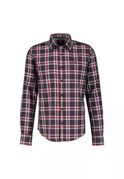 Рубашка в клетку структурированного качества Lerros, красный