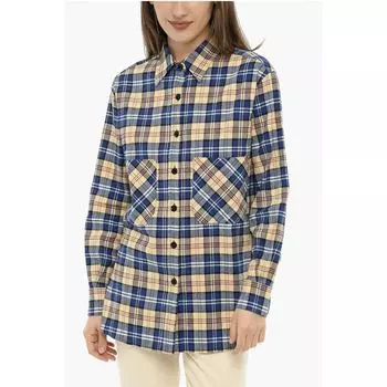 Рубашка в клетку «тартан» с двойными нагрудными карманами Woolrich, Multicolor