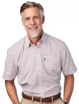 Рубашка в клетку Tattersall Chums, красный