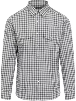 Рубашка в клетку TOM FORD, черный