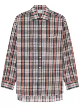 Рубашка в клетку VETEMENTS, черный