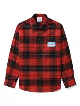 Рубашка в клетку Vetements Kids, красный