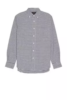 Рубашка в клетку в клетку Beams Plus, черный