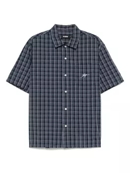 Рубашка в клетку XLarge, синий