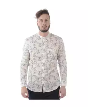 Рубашка в корейском стиле Daniele Alessandrini, белый