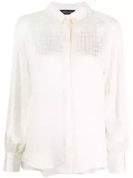 Рубашка в ломаную клетку с длинными рукавами Fabiana Filippi, нейтральный