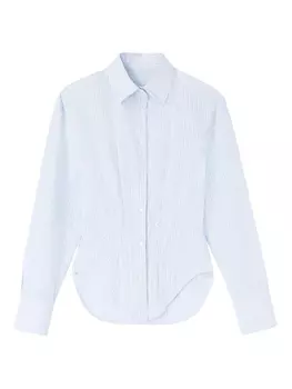 Рубашка в мелкую полоску Ermanno Scervino, синий