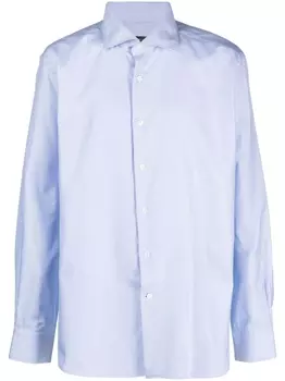 Рубашка в мелкую точку Corneliani, синий