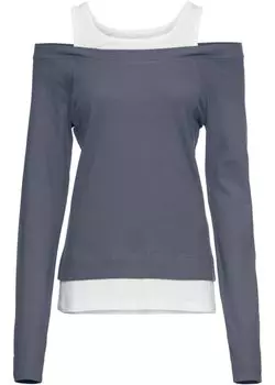 Рубашка в образе 2 в 1 Rainbow, синий