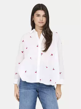 Рубашка в обтяжку 15283743 Only, белый