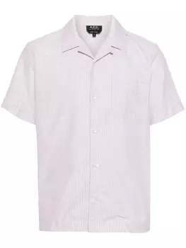 Рубашка в полоску A.P.C., бежевый