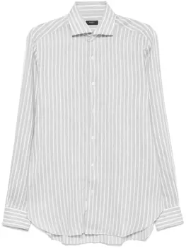 Рубашка в полоску Барба Barba, серый