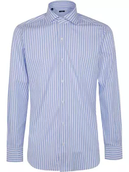 Рубашка в полоску Барба Barba, синий