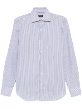 Рубашка в полоску Barba, синий