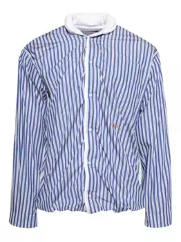 Рубашка в полоску BLUEMARBLE, синий