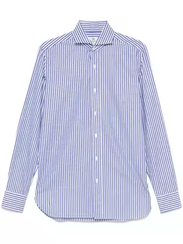 Рубашка в полоску Borrelli, синий