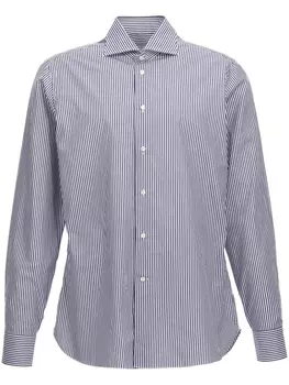 Рубашка в полоску BORRIELLO NAPOLI, синий