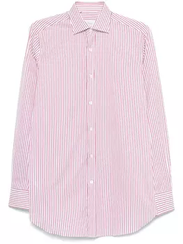 Рубашка в полоску Brioni, белый