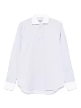 Рубашка в полоску Canali, белый