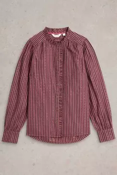 Рубашка в полоску цвета «астер» с металлическим оттенком White Stuff, фиолетовый