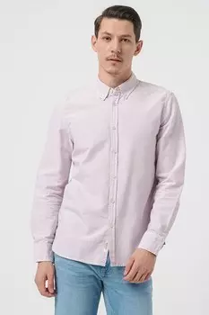 Рубашка в полоску Edinburg с воротником на пуговицах Mustang, белый