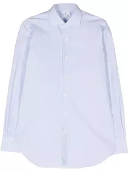 Рубашка в полоску Finamore 1925 Napoli, синий