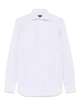 Рубашка в полоску Finamore 1925 Napoli, синий