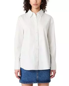 Рубашка в полоску FRENCH CONNECTION, белый