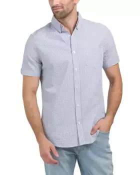 Рубашка в полоску из сирсакера Ben Sherman, голубой