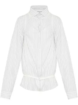 Рубашка в полоску Maison Margiela, белый