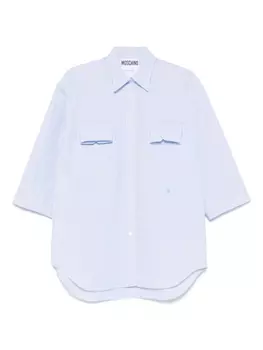 Рубашка в полоску Moschino, синий