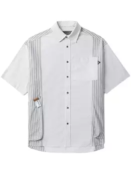 Рубашка в полоску Musium Div., серый