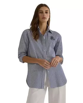Рубашка в полоску на пуговицах Lauren Ralph Lauren, мультиколор