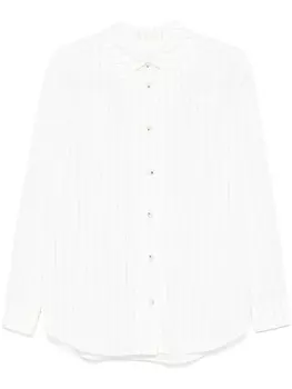 Рубашка в полоску Nanushka, белый