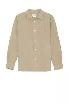 Рубашка в полоску оверсайз Mo Norse Projects, цвет Clay