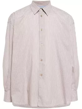 Рубашка в полоску Paul Smith, коричневый