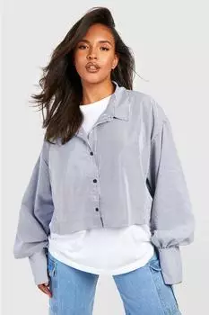 Рубашка в полоску плюс Boohoo, угольный