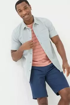 Рубашка в полоску с короткими рукавами Fatface Fat Face, зеленый