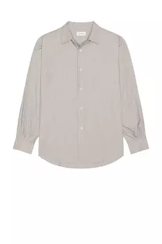 Рубашка в полоску с обычным воротником SATURDAYS NYC, темно-синий