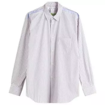 Рубашка в полоску с рисунком в клетку Comme Des Garons Shirt, мультиколор