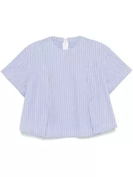 Рубашка в полоску Sacai, синий