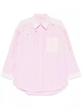 Рубашка в полоску SANDRO, розовый