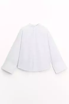 Рубашка в полоску со стоячим воротником из коллекции zw ZARA, цвет blue/black