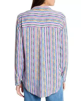 Рубашка в полоску «Солнцестояние» NIC+ZOE, фиолетовый