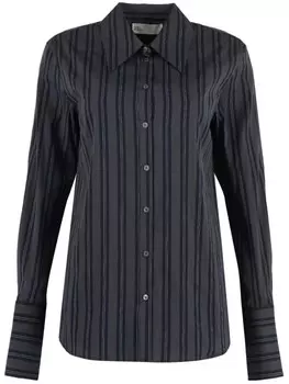 Рубашка в полоску Tory Burch, серый