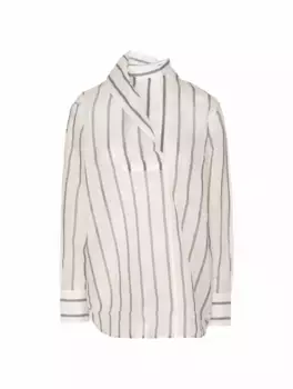 Рубашка в полоску TOTEME, мультиколор